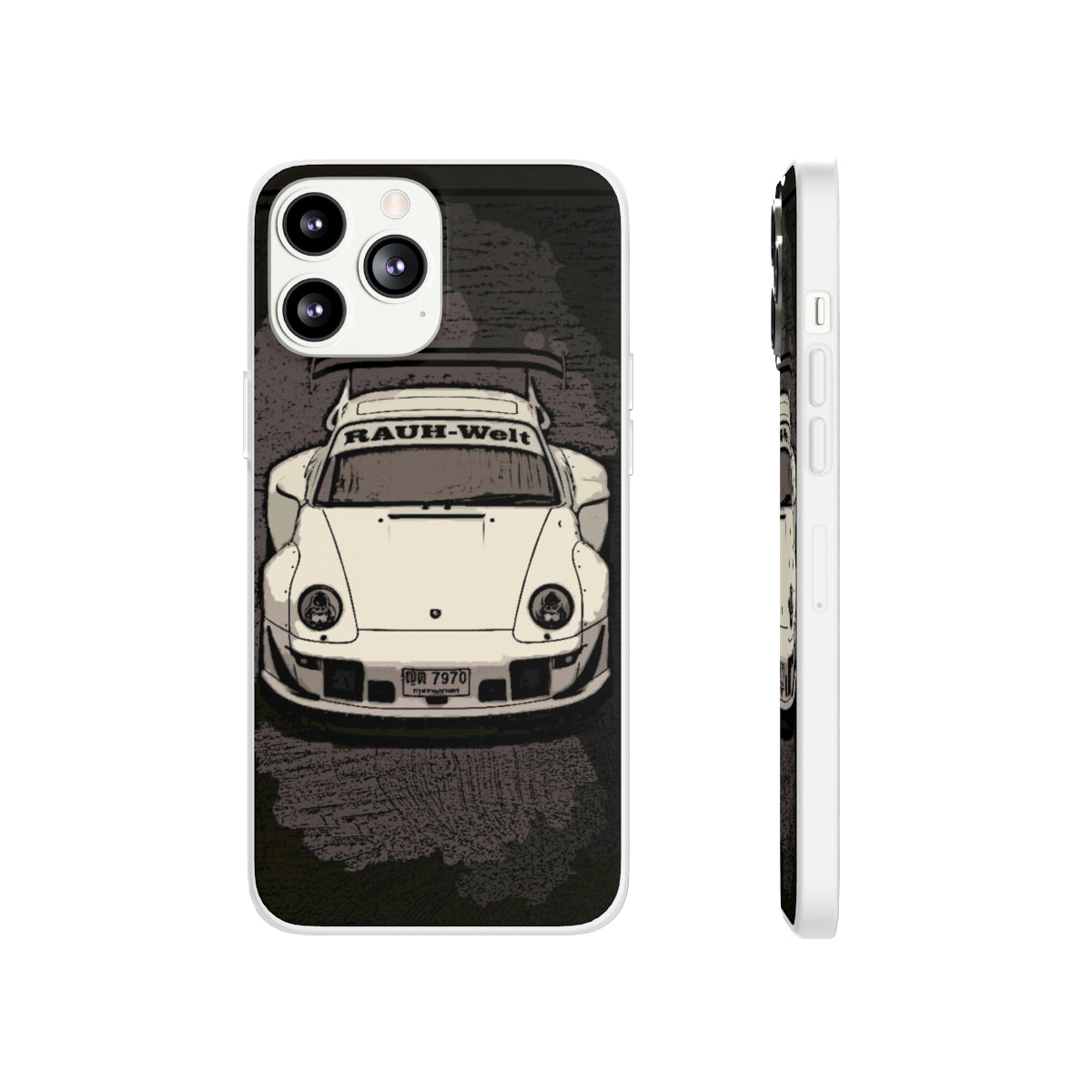 White RWB Sidewayz Life Slim Cases