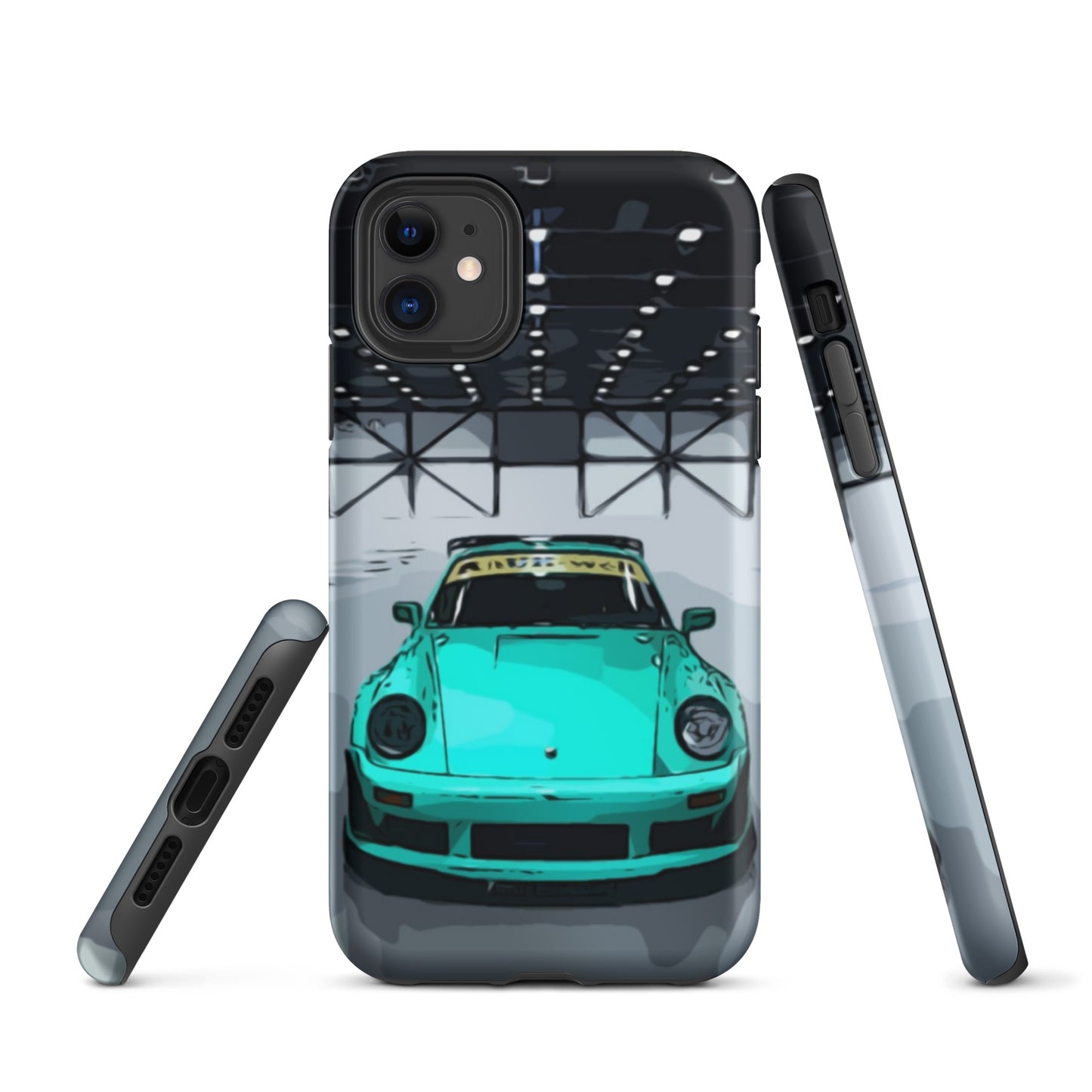 Blue RWB Porsche 911 iPhone Case