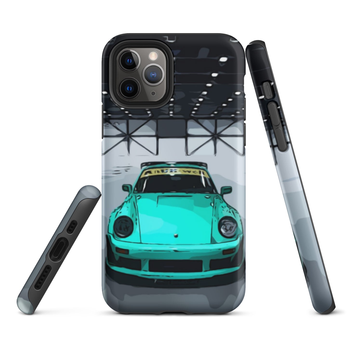 Blue RWB Porsche 911 iPhone Case