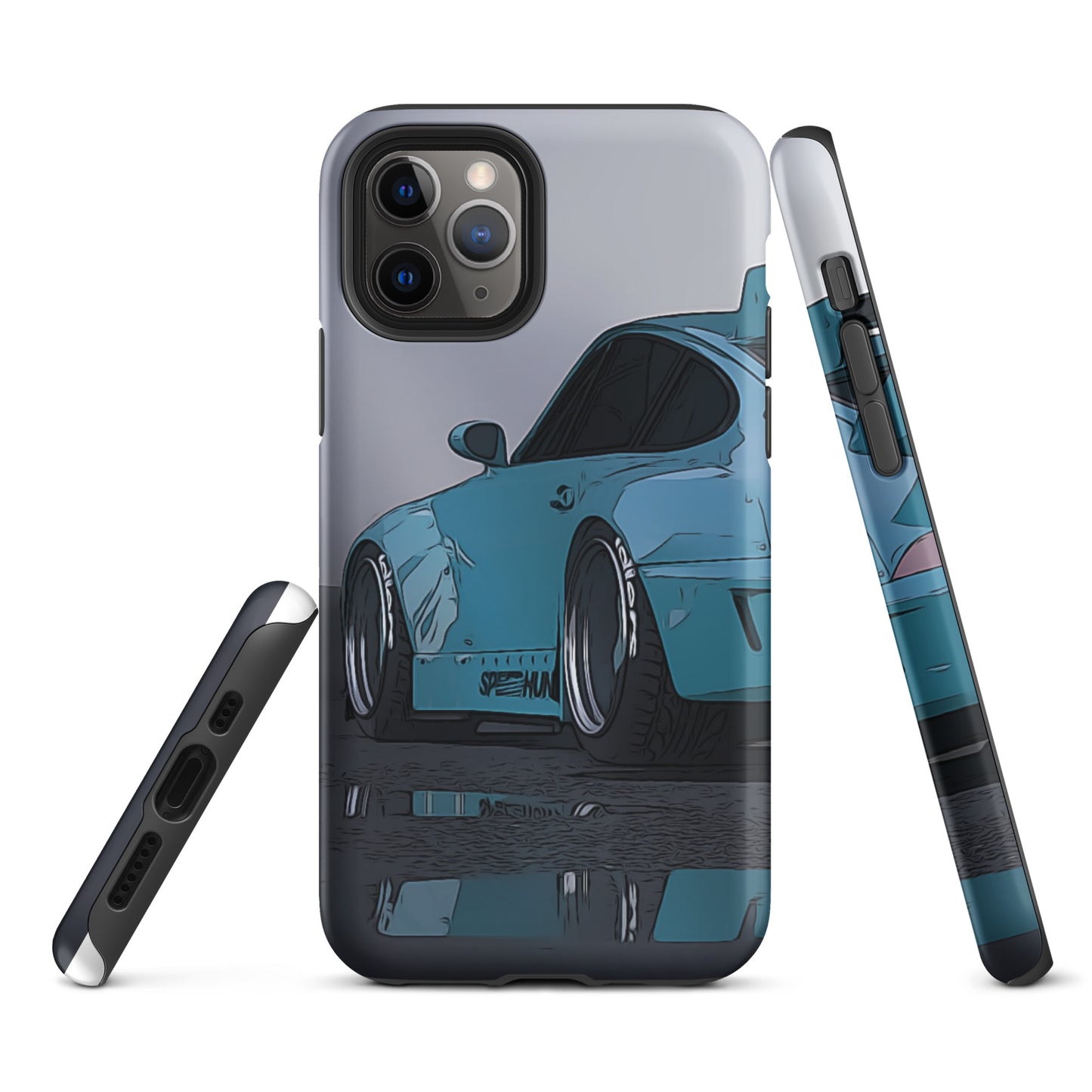 Blue RWB Porsche 911 iPhone case