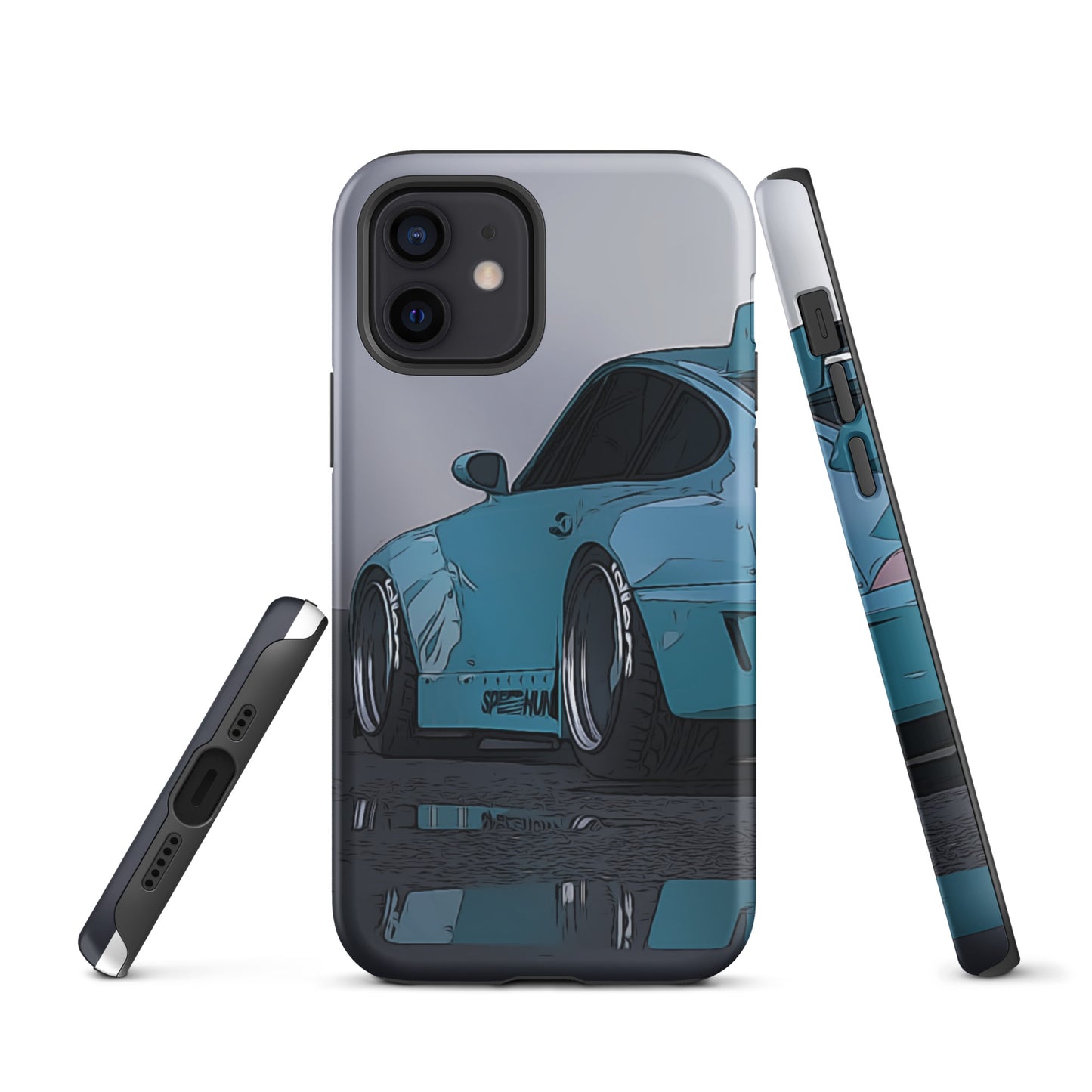 Blue RWB Porsche 911 iPhone case