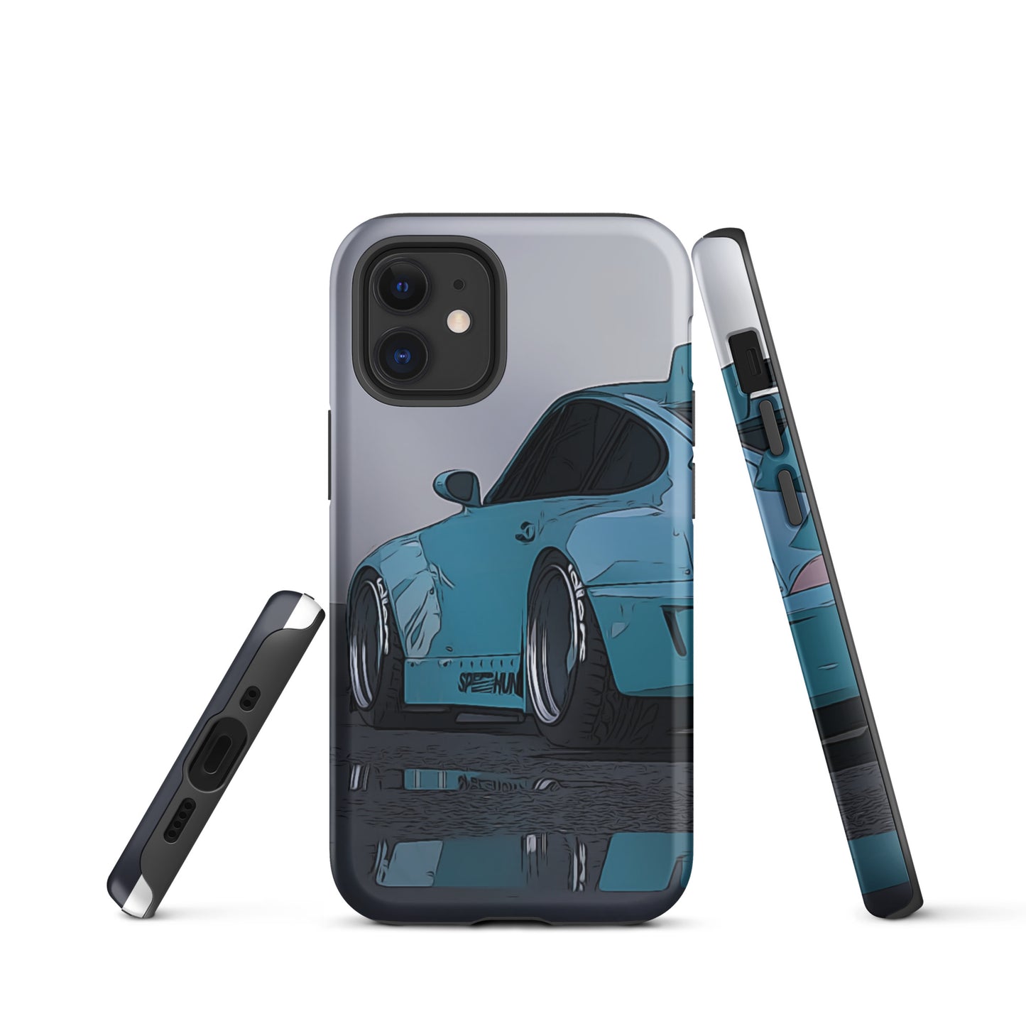 Blue RWB Porsche 911 iPhone case