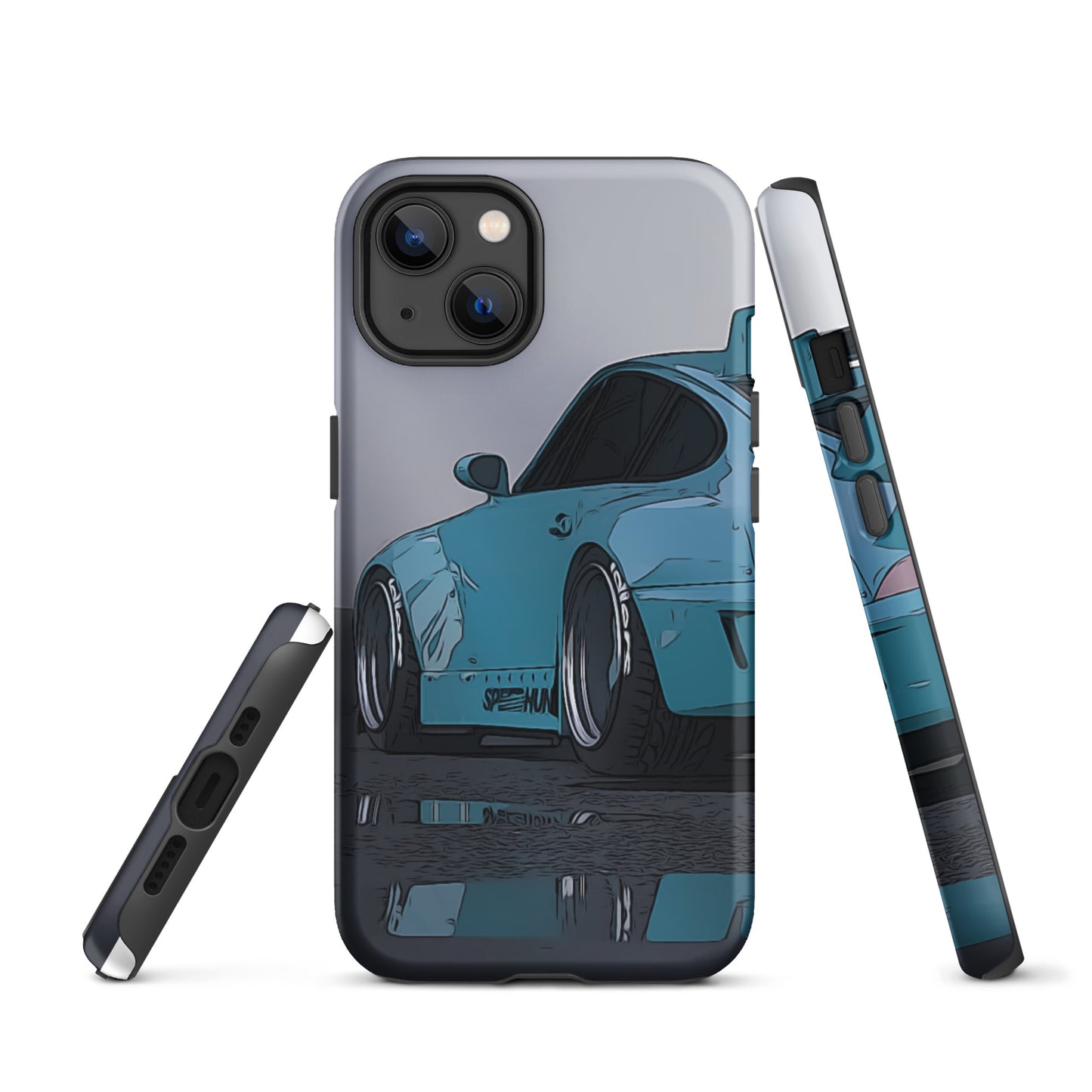 Blue RWB Porsche 911 iPhone case