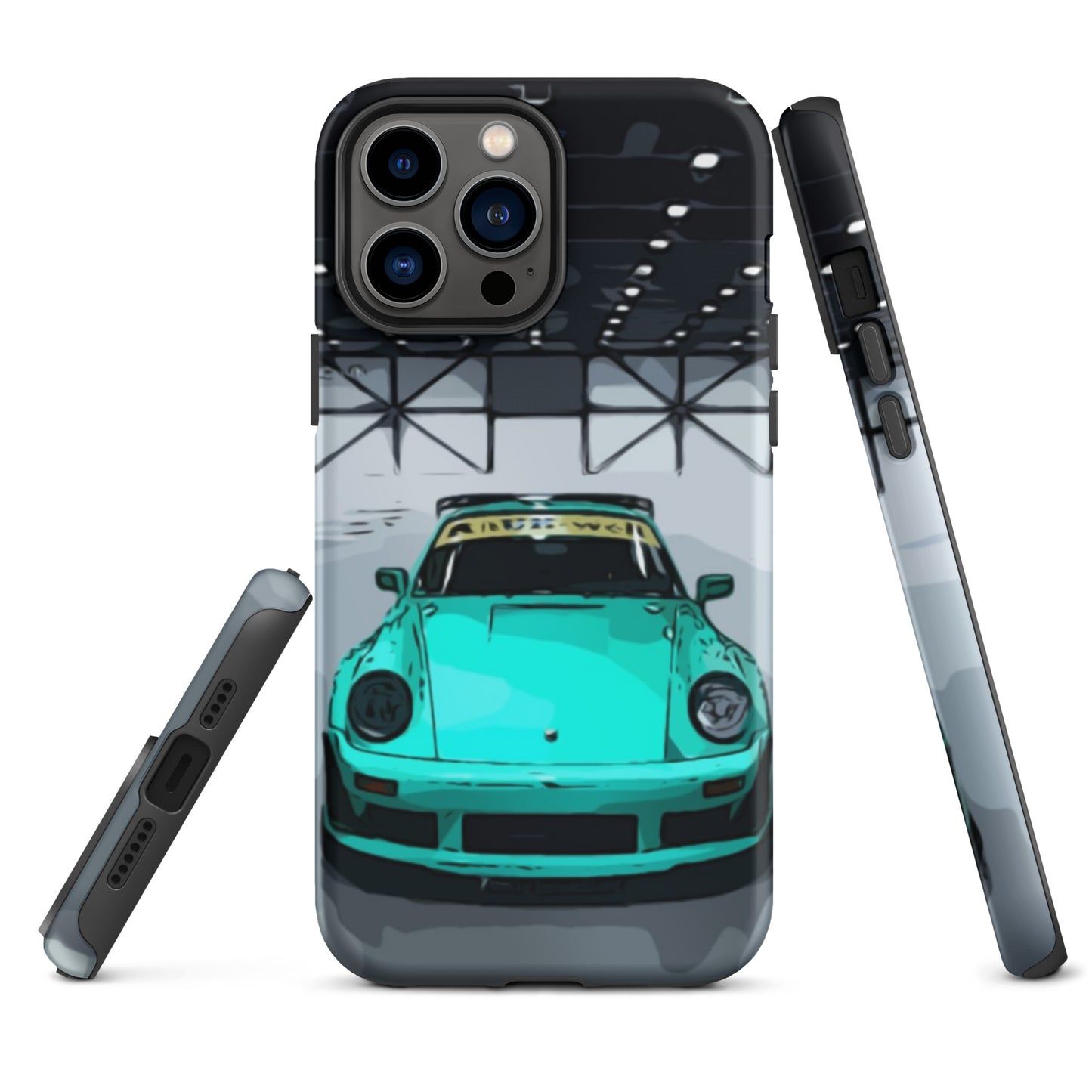 Blue RWB Porsche 911 iPhone Case