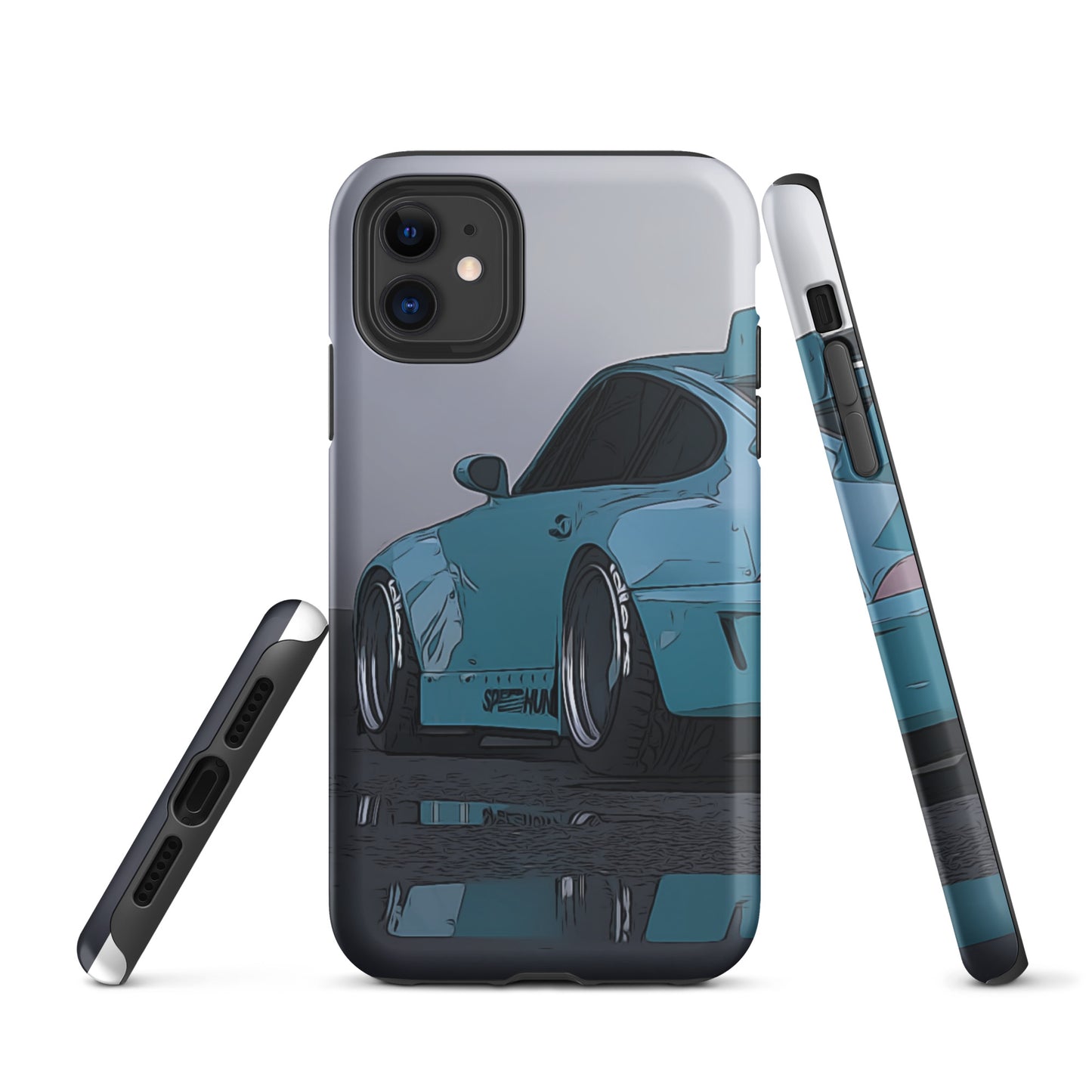 Blue RWB Porsche 911 iPhone case