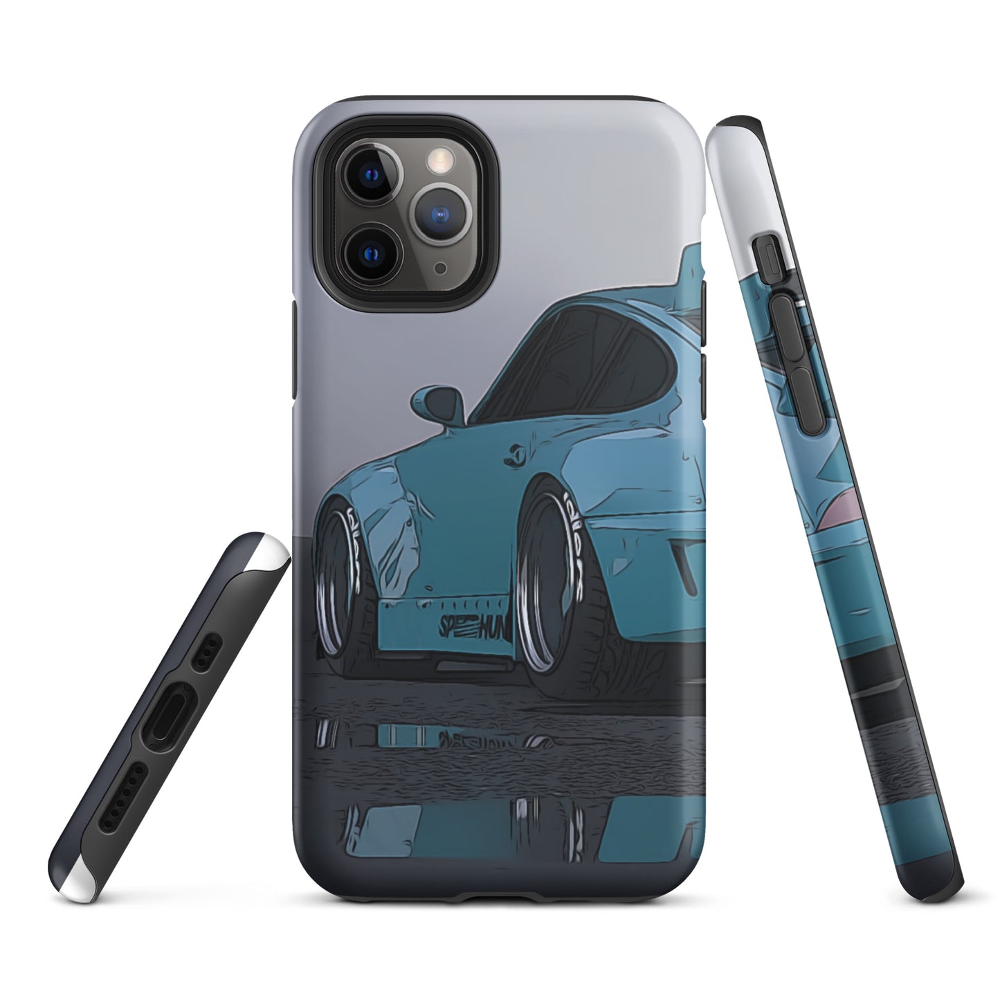 Blue RWB Porsche 911 iPhone case