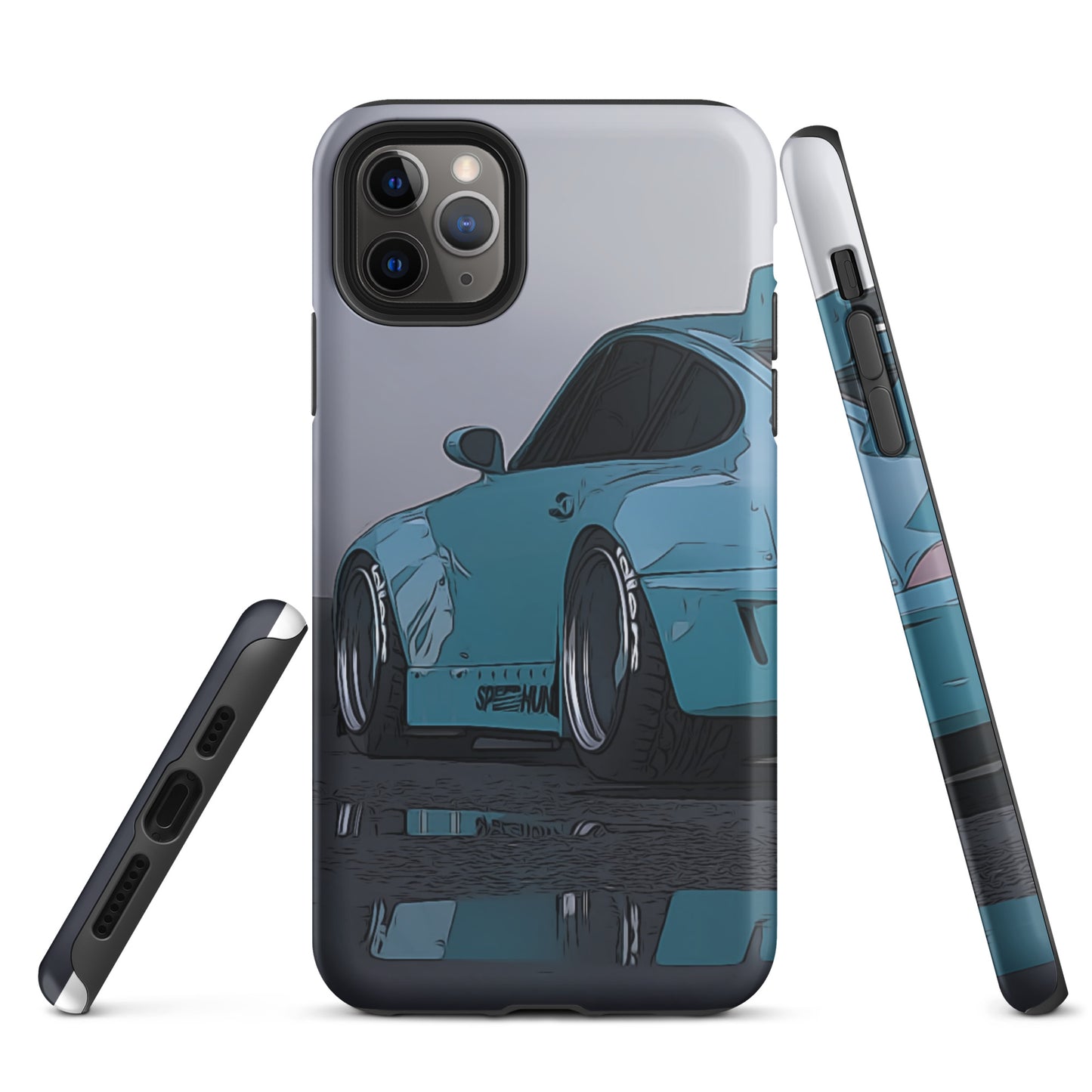 Blue RWB Porsche 911 iPhone case