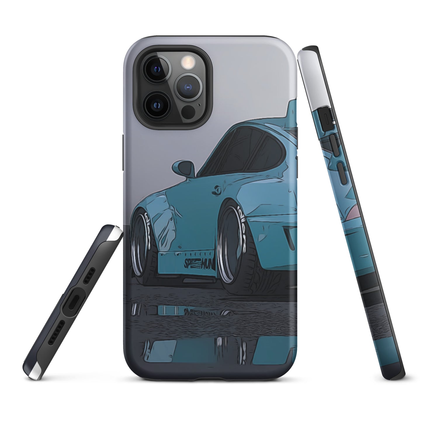 Blue RWB Porsche 911 iPhone case