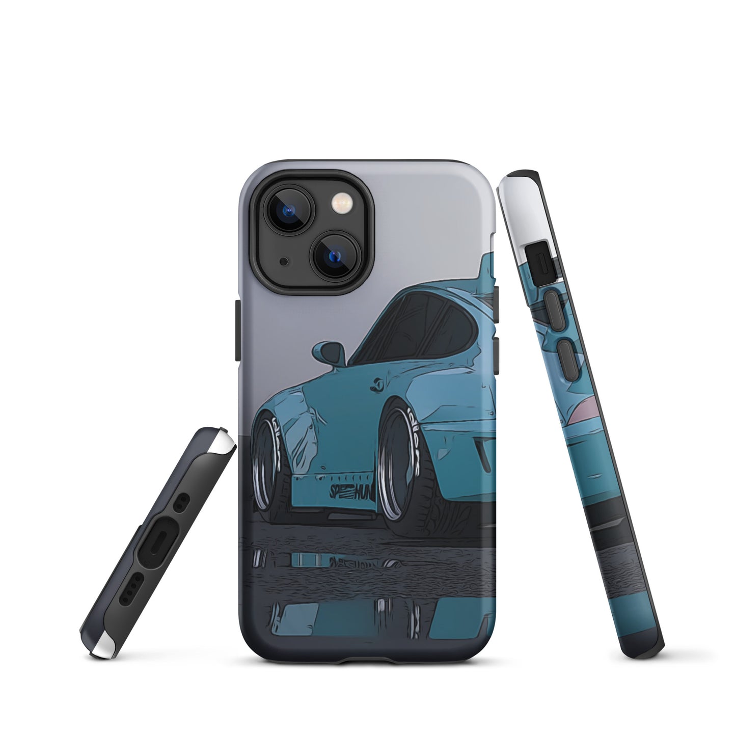 Blue RWB Porsche 911 iPhone case