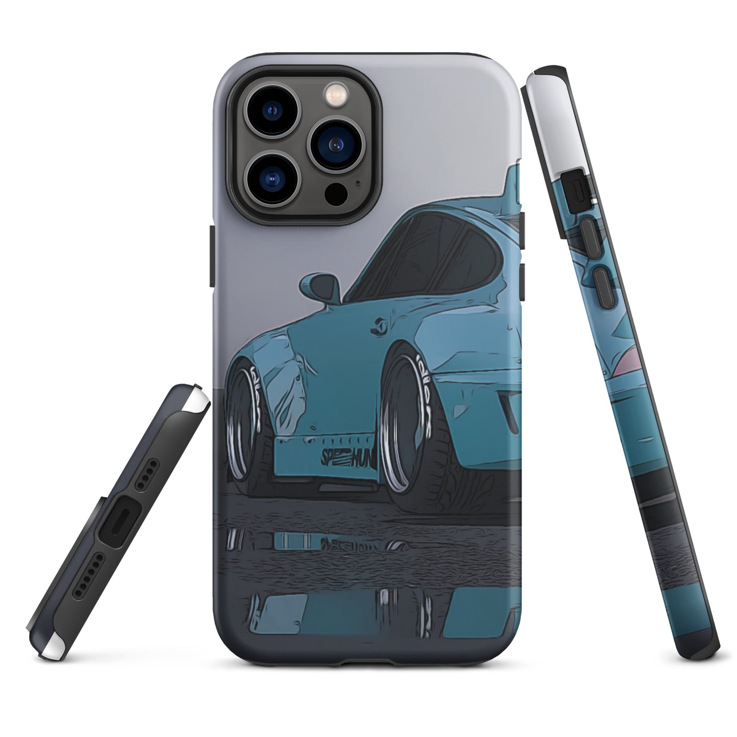 Blue RWB Porsche 911 iPhone case